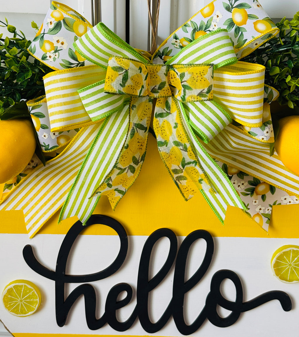 The Zesty Lemon Squeeze Door Hanger