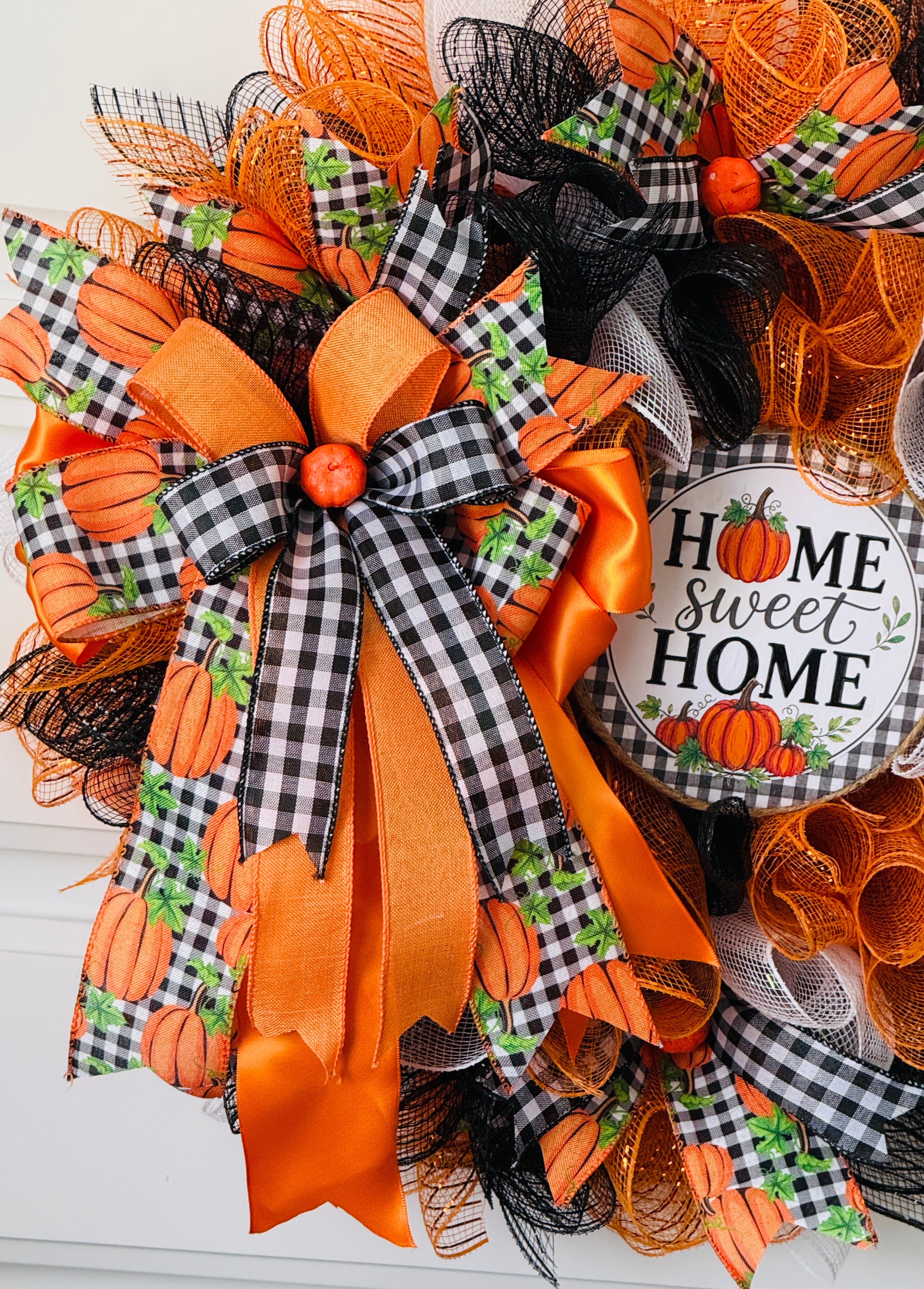 Beautiful Fall Front Door Wreath🍁