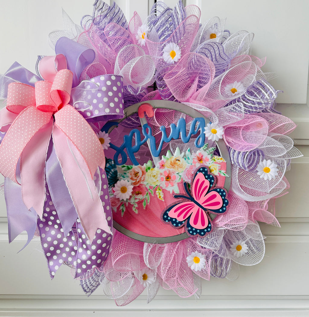 The Enchanted Butterfly Spring Wreath