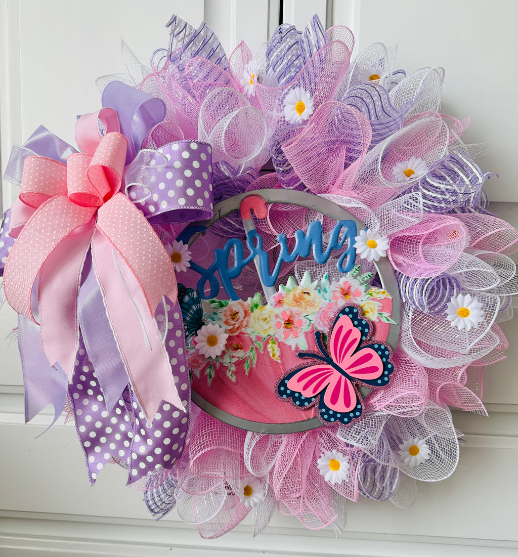 The Enchanted Butterfly Spring Wreath
