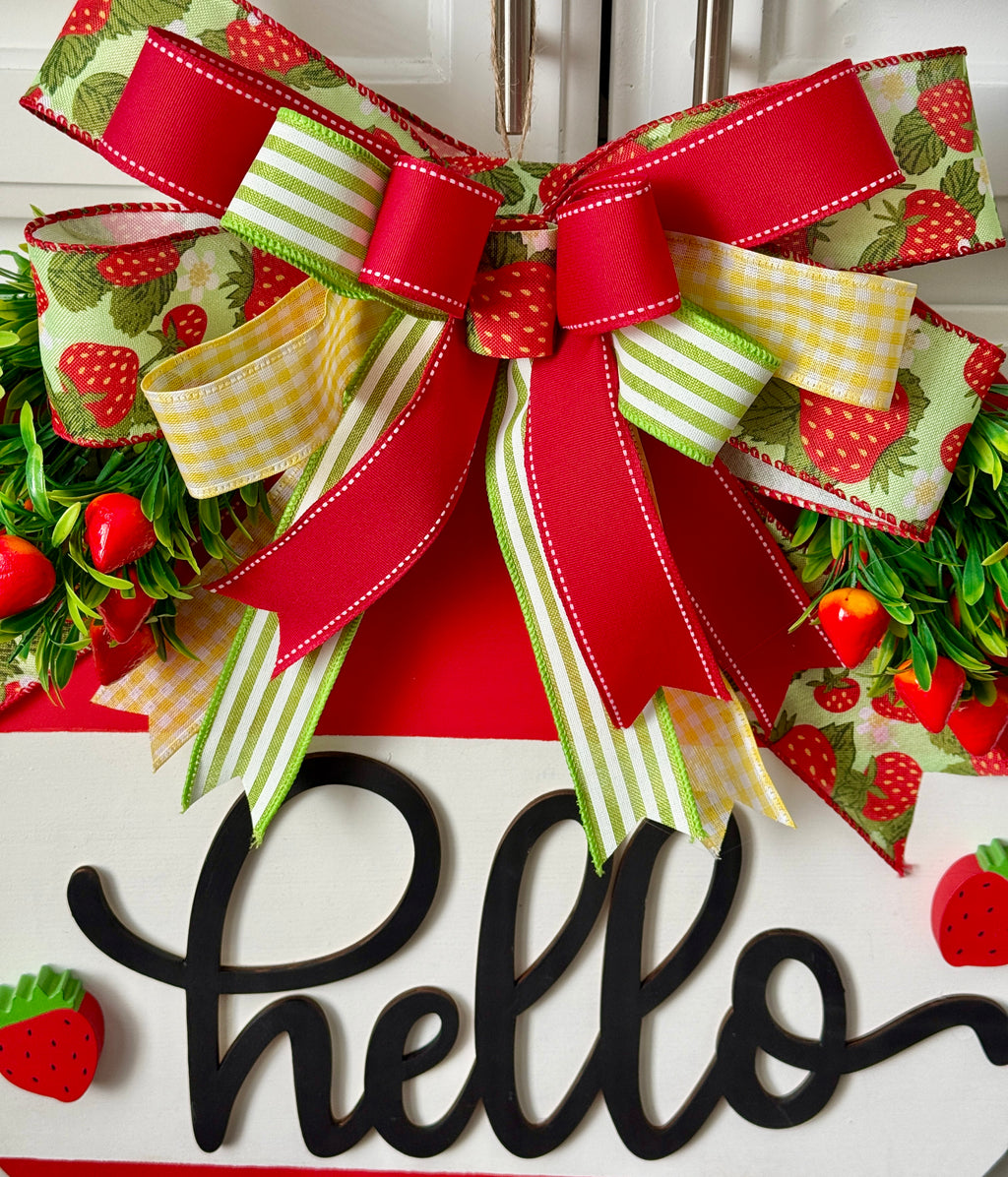 The Sweet Strawberry Welcome Sign
