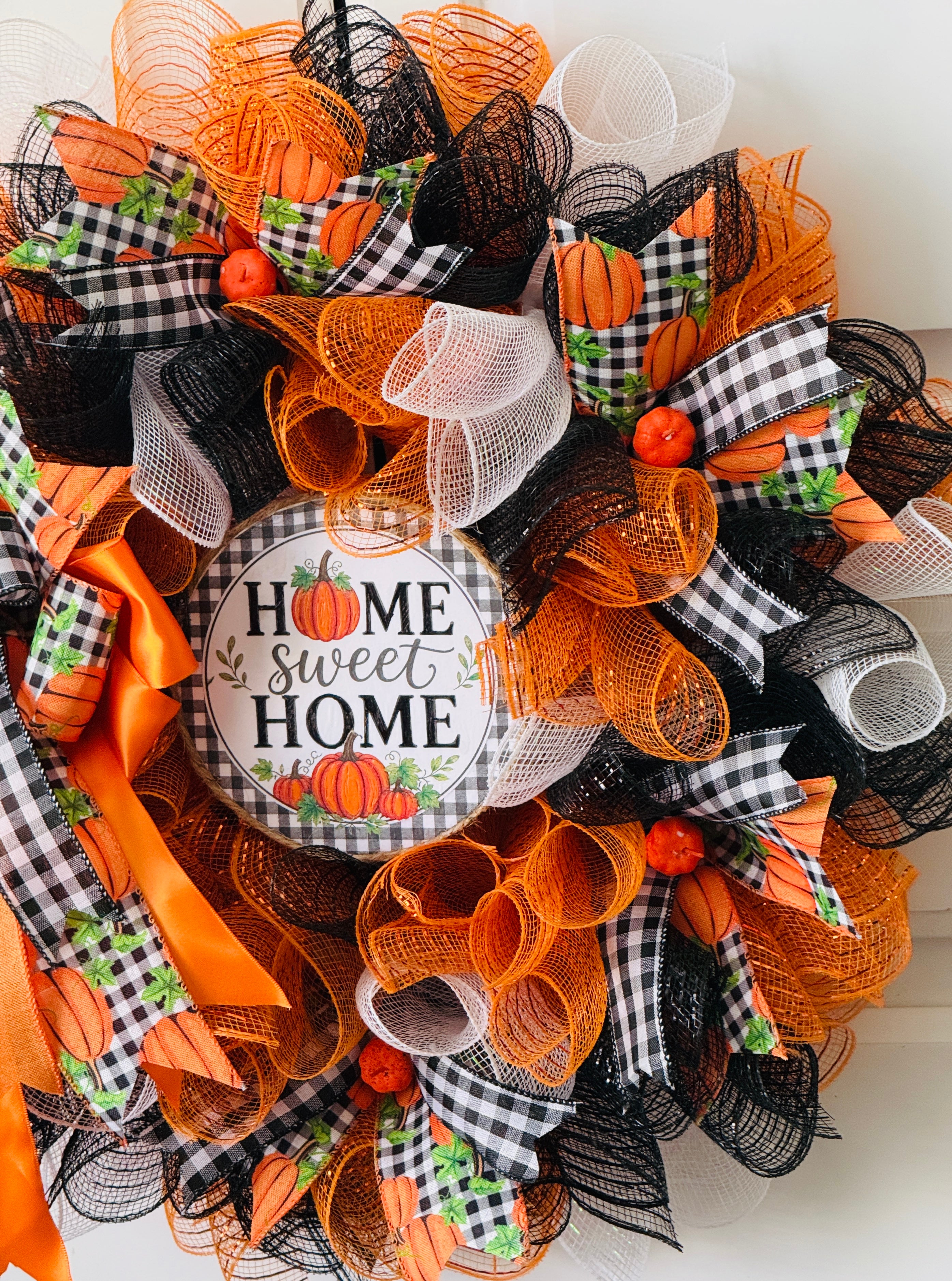Beautiful Fall Front Door Wreath🍁