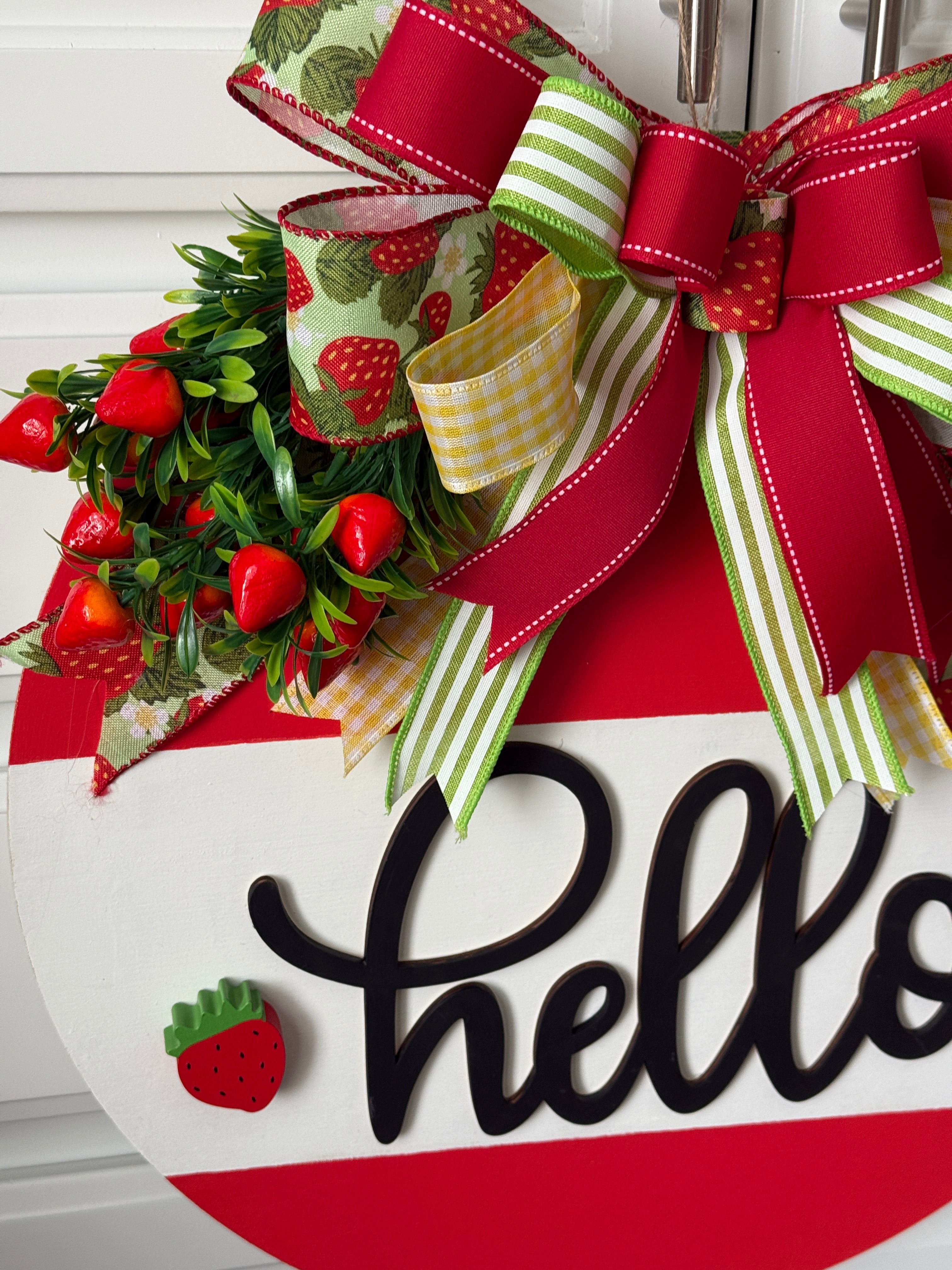 The Sweet Strawberry Welcome Sign