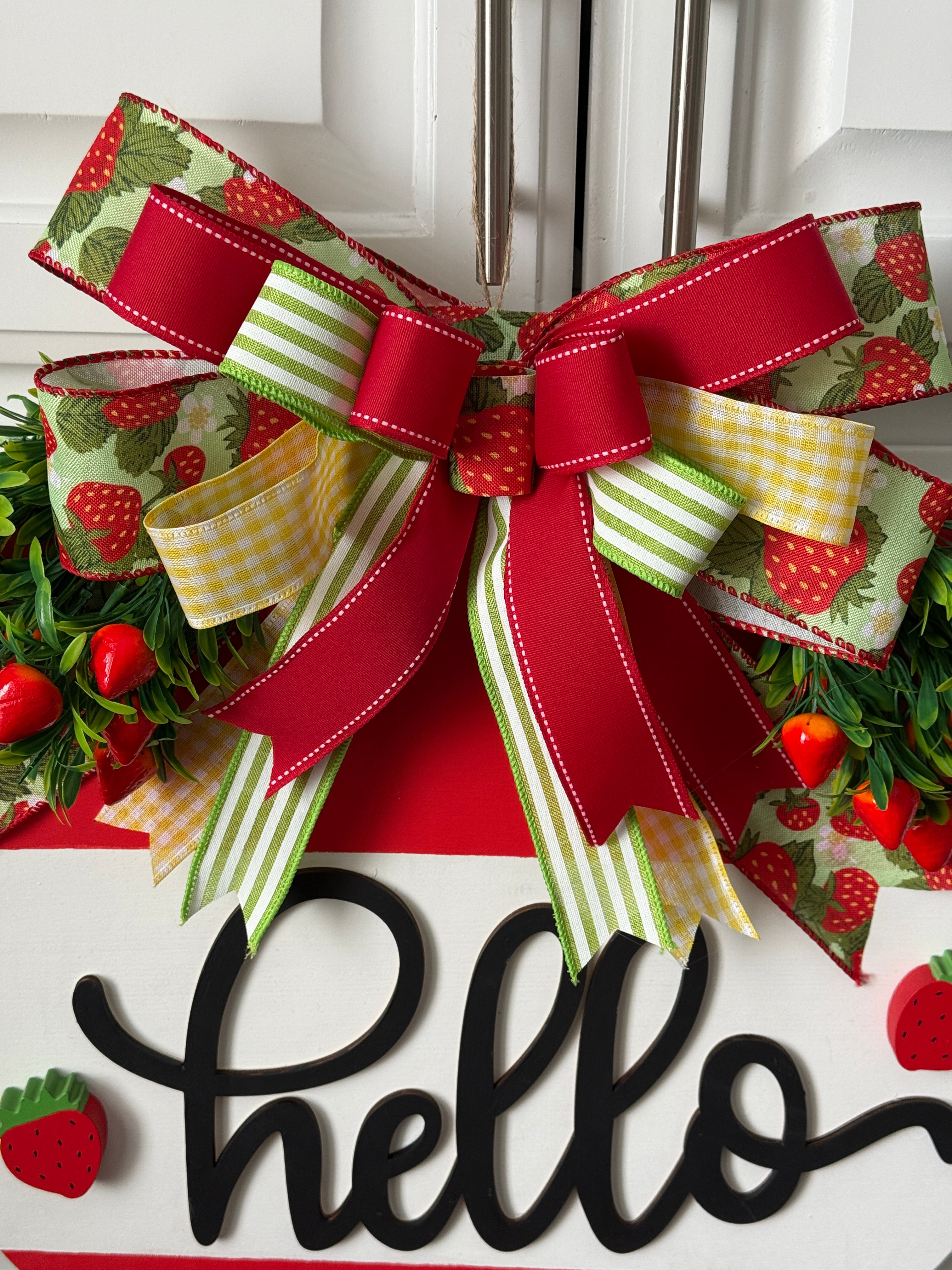 The Sweet Strawberry Welcome Sign
