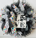 🐾Beautiful Dog print Front Door Wreath🐾