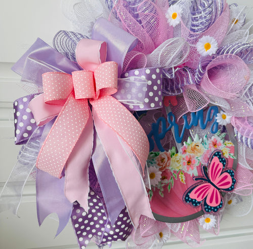 The Enchanted Butterfly Spring Wreath