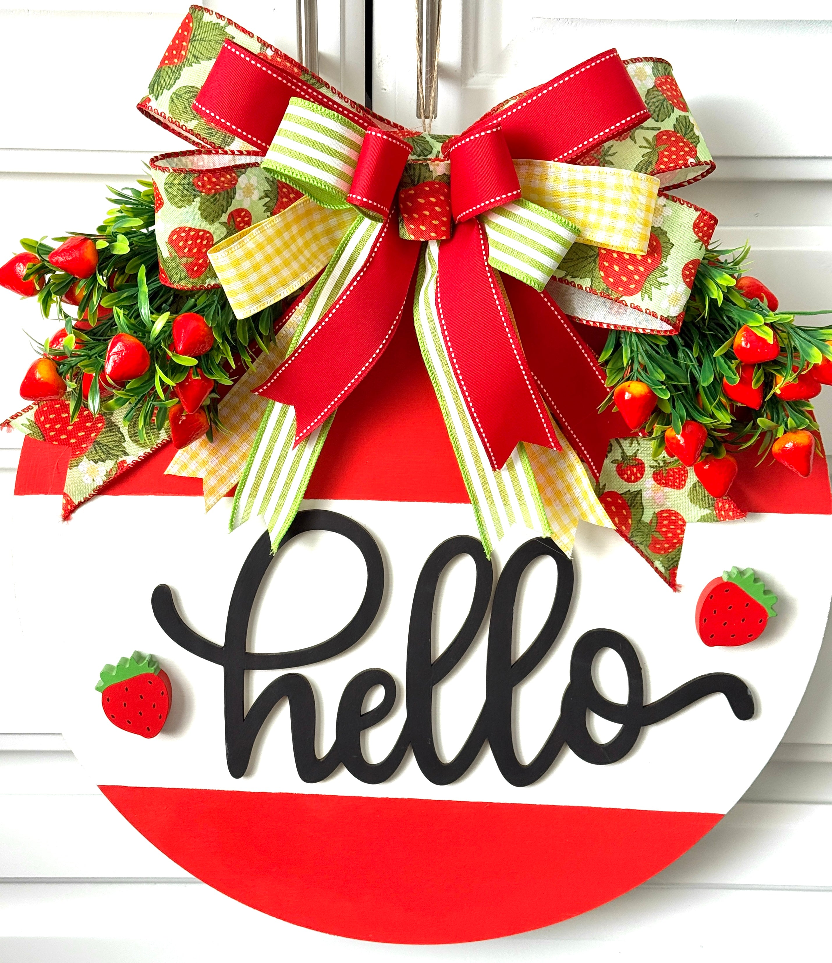 The Sweet Strawberry Welcome Sign